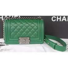 Boy Chanel Flap Shoulder Bag Caviar Leather A67085 Green JK116nU55