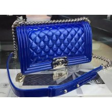 Boy Chanel Flap Shoulder Bag Original Leather A5708 Blue JK315Yv36