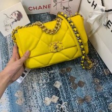 Chanel 19 flap bag AS1160 AS1161 AS1162 yellow JK3399UF26