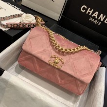 CHANEL 19 Flap Bag AS1160 pink JK4305JD28