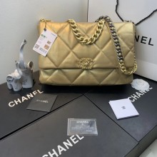 Chanel 19 flap bag AS1161 gold JK3931LG44