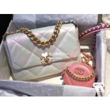 chanel 19 large flap bag AS1161 White JK3526fj51