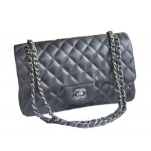 Chanel 2.55 Series Bags Sheepskin Leather A1117 Black JK944Xw85