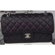 Chanel 2.55 Series Flap Bag Cannage Pattern Leather CF8024 Black JK498EC68