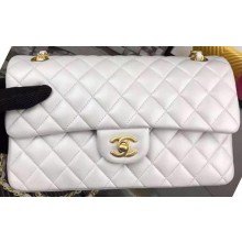 Chanel 2.55 Series Flap Bag OffWhite Sheepskin Leather A06375 Gold JK654hI90