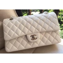 Chanel 2.55 Series Flap Bag Original Lambskin Leather A1112 White JK359hi67