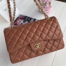 Chanel 2.55 Series Flap Bags Brown Original Sheepskin A1112 Gold JK5935hI90