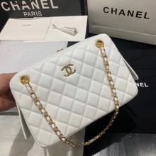 CHANEL 2020 New Style Original Leather AS1168 white JK4151mV18