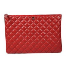 Chanel A69254 A69253 Clutch Bag Original Cannage Pattern Leather Red JK1009Nw52