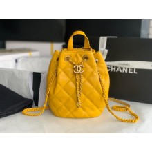 Chanel Calfskin Backpack Original Leather AS3211 yellow JK2336nQ90