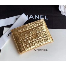 Chanel Calfskin & Gold-Tone Metal A31510 Gold JK4519vX33