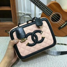 Chanel Calfskin Leather Mini Shoulder Bag 6070 Pink JK5524yk28