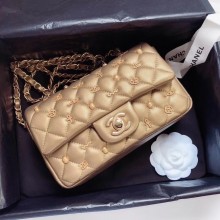 Chanel Classic bag Original Gold & Gold-Tone Metal A01116 JK4465Nw52