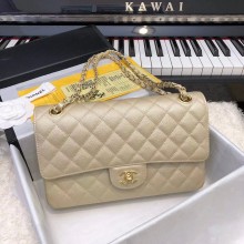 Chanel Classic Flap Bag Chevron Caviar Leather A01112A champagne JK3564wv88