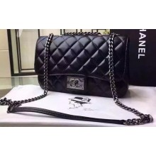 Chanel Classic Flap Bag Original Calfskin Leather A92760 Black JK311Sy67