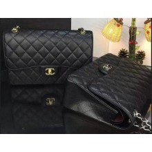 Chanel Classic Flap Bag Original Cannage Patterns A1119 Black JK72ED90