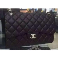 Chanel Classic Flap Bag Original Deerskin Leather CHA5212 Black JK115Xr72