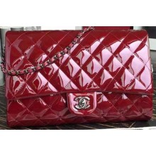 Chanel Classic Flap Bag Patent Leather A66465 Burgundy JK638yj81