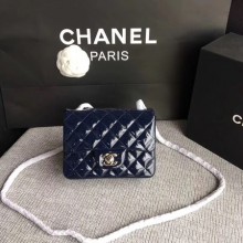 Chanel Classic Flap mini Bag Original Leather A1115 Royal JK5537oJ62