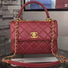 Chanel Classic Top Flap Bag Burgundy Original Leather A98079 Gold JK247DO87