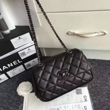 Chanel Classic Top Flap Bag Original Leather A90816 Black JK5906Oq54