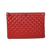 Chanel Clutch Bag Original Cannage Pattern Leather A69254 A69253 Red JK919Pu45