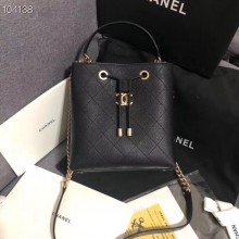 Chanel drawstring bag AS0310 black JK4793kC27