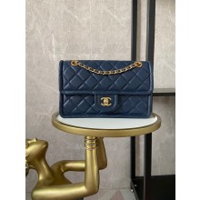 Chanel flap bag Grained Calfskin AS2357 Royal Blue JK3384bW68