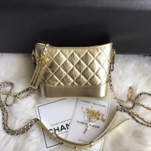 CHANEL GABRIELLE Original Small Hobo Bag A91810 Gold JK4685io33