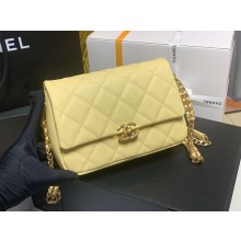 Chanel Grained Calfskin Shoulder Bag AS3103 YELLOW JK2646va68