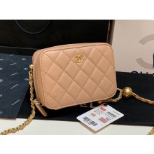 Chanel Lambskin camera bag AS2463 apricot JK2739rh54