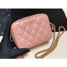 Chanel Lambskin camera bag AS2463 pink JK2741Ea63