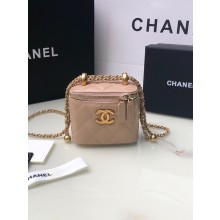 Chanel mini Shoulder Bag Lambskin & Gold-Tone Metal AP2292 pink JK2565uU16