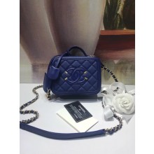 Chanel mini Vanity Case Original A93342 blue JK4989TL77