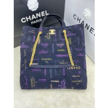 Chanel SHOPPING BAG 2566 dark blue JK2563RX32