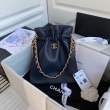 Chanel shopping bag AS2169 Navy Blue JK3735Nw52