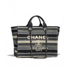 Chanel Shopping Bag Original A66941 Gray& Dark Gray & Black JK4975pA42