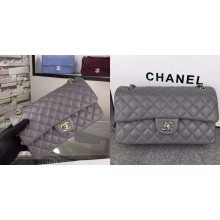 Cheap Fake Chanel 2.55 Series Flap Bag Lambskin Leather A5024 Grey JK436BC48