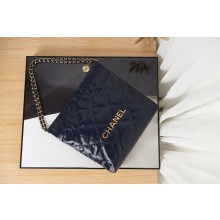 Designer Chanel SHOPPING BAG Calfskin & Gold-Tone Meta AS3261 royal blue JK2912vs94