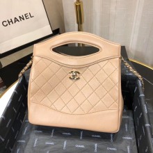 Designer Replica CHANEL Shopping Bag Mini Tote B57979 Apricot JK4664CF36