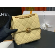 Fake Chanel Grained Calfskin Backpack Original Leather AS3108 yellow JK2688RY48