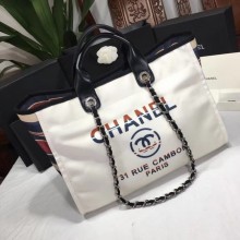 Fake Chanel Shopping Bag 66941 White JK5072Iw51