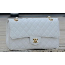 First-class Quality Chanel 2.55 Series Flap Bag White Cannage Pattern A1112 Gold JK575fm32