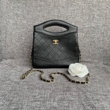 Hot CHANEL Shopping Bag Mini Tote B57979 Black JK4691io40