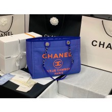 Imitation Chanel Original Medium Shopping Bag 67001 Blue JK3240AI36