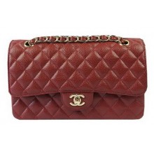 Replica Chanel 2.55 Series Bags Burgundy Cannage Pattern Leather CFA1112 Gold JK971iu55