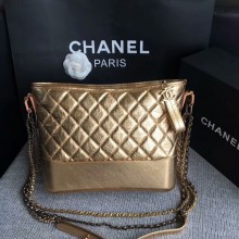 Replica Chanel Gabrielle Shoulder Bag Original Calfskin Leather A93842 Gold JK5597CQ60