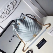 Replica Chanel Hobo Bag Original Sheepskin Leather A94889 Blue JK5812rH96