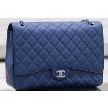 Replica Chanel Maxi Quilted Classic Flap Bag Royal Cannage Pattern A58601 Silver JK545iF91