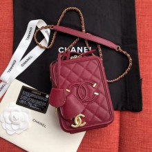 Replica Chanel vanity case Grained Calfskin & Gold-Tone Metal AS0988 Purplish JK4581ls37